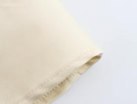 YENKYE 2025 Vestido corto Beige con vuelo para mujer, bolsillos frontales con parches, cuello de solapa, corte en A, Vestidos de verano informales para oficina - details 10