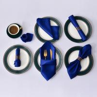 Servilleta cuadrada de satén de 12 Uds., servilleta de cóctel de 12x12 pulgadas para fiesta, boda, cumpleaños, decoración de banquete, servilletas de mesa suaves lavables - details 10