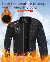 LYSCHY Chaqueta de motocicleta para las cuatro estaciones, forro interior extraíble, chaqueta de béisbol Vintage a prueba de viento para hombre, Tops informales para motocicleta - details 2