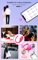 Vibrador inalámbrico Bluetooth para punto G para mujer, consolador con aplicación remota, Control, huevo vibrador, clítoris, bragas femeninas, Juguetes sexuales para adultos - details 16