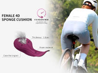 WOSAWE Shorts de Ciclismo para Mujer Cintura Alta, Poliéster, 2 Bolsillos, Acolchado 3D - details 10