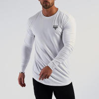 Muscleguys Autunm Cotton Fashion Full Sleeve T-shirt Men Spring Slim Fit Tshirts Male Gym Bodybuilding Shirts For Man Sportswear - details 13