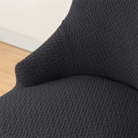 Funda elástica para silla de comedor, fundas para sillas de LICRA Jacquard, respaldo alto elástico, sillones inclinados, para cocina de Hotel, 1 ud. - details 42