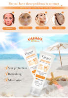 Protector solar blanqueador SPF90 + protección UV, pantalla solar, aislamiento, hidratante, iluminador, cara, cuerpo, brazos, muslos, bloqueador solar, cuidado de la piel - details 1