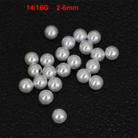 Bolas de repuesto de perlas de imitación para joyería corporal, accesorio de repuesto para piercing, barra de barra, labret, 14g, 16g, 3-6mm, 10 piezas - details 3