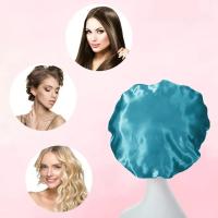 Gorro de dormir de satén elástico unisex Boneta de cuidado del cabello para la noche - details 10
