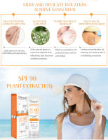 Protector solar blanqueador SPF90 + protección UV, pantalla solar, aislamiento, hidratante, iluminador, cara, cuerpo, brazos, muslos, bloqueador solar, cuidado de la piel - details 4