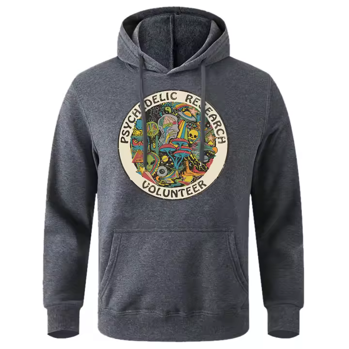 Sudadera con capucha Retro para hombre, chándal deportivo Original con cuello redondo, holgado y transpirable - 1