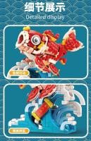 Lucky Fish Compatible Bricks Building Blocks Chinese Style Lucky Product China Decoration Assembled Toy Gift for Boys and Girls - details 1