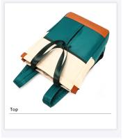 Mochila impermeable para ordenador portátil, de gran capacidad bolso de hombro, bolso de viaje portátil para mujer, Color de contraste - details 42