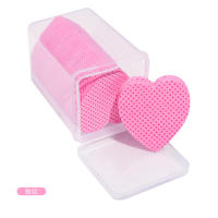Limpiador de Esmalte de Uñas 200pcs Almohadillas de Algodón Corazón Papel Trapo Removedor de Pegamento de Pestañas Herramientas de Limpieza de Manicura - details 5