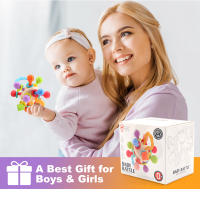 Baby Toys Manhattan Round Ball Hand Grab Ball Rattle Manhattan Toys Soft Silicone Chewable Teethers Toys For Infant 0-12months - details 5