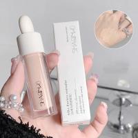 Maquillaje corrector líquido mate, 3 colores, resistente al agua, cobertura completa, crema para ojeras, Base de maquillaje facial duradera, cosmético - details 4
