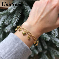 Encantos de Corazón/Estrella en 3D UniCrena Collar Pulsera Pendientes Ajustables de Metal - details 3