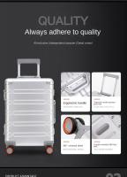 Maleta de viaje 100% de aluminio de alta calidad, equipaje rodante, equipaje con ruedas de viaje de 24/29 pulgadas, Maleta de cabina de mano de 20 pulgadas - details 3