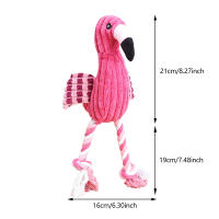 1 unidad de juguetes chirriantes con forma de Animal, juguete para perros de peluche, lindos juguetes de pana resistentes a mordeduras para perros pequeños y grandes, accesorios para perros y cachorros - details 5