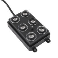 Atomizador ultrasónico de 6 boquillas para acuario, Humidificador atomizador para pecera, interior, Rocalla, paisajismo, fuente de agua, estanque, 1 ud. - details 5