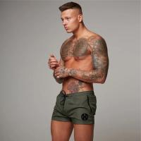Men's Summer Sweat Running Gym Fitness Shorts Fashion Daily Slim Shorts Bodybuilding Short Pants Printed Beach Short for Men - details 14