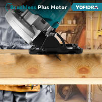 Sierra circular eléctrica sin escobillas Yofidra de 7 pulgadas y 180 mm, 10800 RPM, inalámbrica, herramienta de corte eficiente para trabajar la madera, compatible con baterías Makita y juego de pines. - details 4
