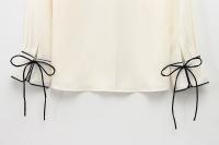 Woman Stylish Classic Minimalist Shirt Blouse With Bow New 2025 Spring Casual Office Commuter Shirts Blusas Mujer - details 10