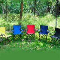 Silla de camping plegable, silla de pesca al aire libre con bolsa de transporte y reposabrazos, adecuada para picnics en la playa - details 7