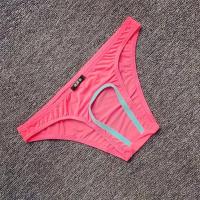 Bragas sexis con entrepierna abierta para hombre, ropa interior sin entrepierna, seda de hielo, calzoncillos con agujeros de talla grande, lencería erótica masculina, ropa de noche - details 4