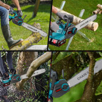 ONEVAN Motosierra eléctrica sin escobillas de 16 pulgadas y 8000w, sierra de cadena para carpintería, cortador de ramas de árbol, herramienta eléctrica para batería Makita, juego de pines - details 14