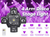 Luz de Cabeza Móvil Mini DJ de 48W Efecto Estroboscópico DMX512 LED RGBW para Fiesta y Club Nocturno Material de Plástico Certificado CE - details 0