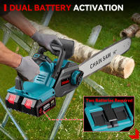 ONEVAN Motosierra eléctrica sin escobillas de 16 pulgadas y 8000w, sierra de cadena para carpintería, cortador de ramas de árbol, herramienta eléctrica para batería Makita, juego de pines - details 10
