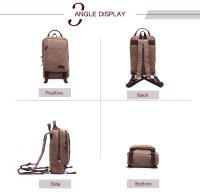 Mochila de Hombre Estilo Cuadrado de Alta Calidad en Lona Resistente al Desgaste y Impermeable Bolsa de Hombro Práctica Pequeña - details 3