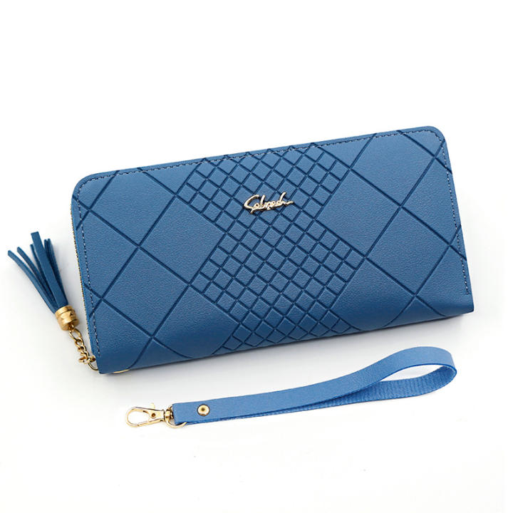 Cartera Chico Monedero De Piel Mujer - Cartera Mediana Con Cremallera Y Pulsera Accesorio Mujer Práctico