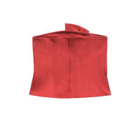 Tops rojos sin tirantes con lazo anudado para mujer, Top Sexy con espalda descubierta y sin mangas, Top corto elegante para fiesta de noche, última novedad 2025 - details 1
