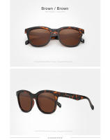 KINGSEVEN-gafas de sol redondas de montura completa para hombre y mujer, lentes polarizadas UV400, a la moda, de alta calidad, TR90, para conducir - details 10
