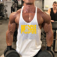 Gym Fashion Vest Men Casual Cotton Tank Top Sleeveless Breathable Muscle Shirt Bodybuilding Fitness Workout Sports Singlets - details 9
