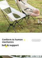 Sillas ultraligeras plegables portátiles para acampar, sillas de pesca en la playa con respaldos, muebles de exterior - details 4