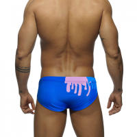 Jessborn calzoncillos de baño para hombre, bañador sexy con grafiti de pintura a la moda, pantalones cortos para surfear en la playa, Verano - details 6