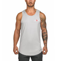 Summer Men Casual Mesh Breathable Vest Bodybuilding Fitness Tank Tops Sportswear Workout Undershirt Male Sleeveless Shirts - details 4