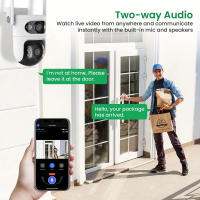 Cámara de Seguridad 5G 6MP Visión Nocturna Infrarroja Seguimiento Automático AI Impermeable - details 3