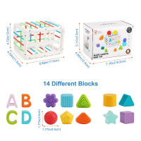 Baby Toys Color Shape Cognitive Shape Sorting Blocks Grip Fine Motor Training Montessori Toys Educational Toys for 12months Baby - details 7