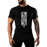 Summer Loose Graphic T Shirts Fitness Running Men's Cotton Short Sleeve - details 2