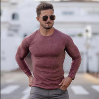 Muscleguys Camiseta de Pullover Oversize para Hombres Color Sólido, Estampado, Poliéster para Otoño e Invierno - details 10
