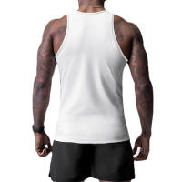 Summer Running Basketball Tight-fitting Gyms Sports Men's Quick-drying Mesh Printed O-neck Vest 2 Colors - details 6