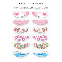 Se pueden reutilizar pegatinas multicolores con silicona elástica y un par de pegatinas para ojos con logotipos, suaves y cómodas. - details 2