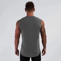 Camiseta de Boxeo Fitness para Hombres Diseño de Letras Sueltas Algodón Lavado en Máquina - details 4