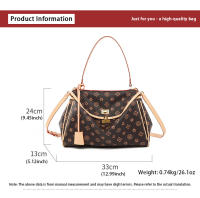 2025 Nuevo bolso de mano para mujer, bolso retro europeo y americano, bolso estampado para las axilas, bolso cruzado de moda para ir al trabajo, bolso de un solo hombro de gran capacidad, bolso informal resistente al agua - details 3