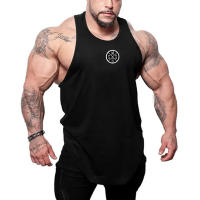 Brand Clothing Gym Bodybuilding Stringer Tank Tops Men Cotton Breathable T-shirt Casual Fashion Muscle Guys Sleeveless Singlet - details 2