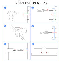 Lámpara LED de pared para decoración del hogar, candelabro moderno de pared largo, accesorio de luz con rotación de 350 ° para dormitorio, sala de estar, sofá de fondo - details 10