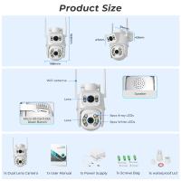 Cámara de Vigilancia Exterior Inalámbrica PTZ 8MP 4K con Doble Lente y Pantalla Ai Detección Humana Auto Seguimiento iCSee Controlador de Seguridad Tipo Android Protocolo de Conexión Onvif Resolución de Video 1080P - details 1