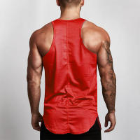 New Fashion Casual Sleeveless Breathable Quick Dry Shirts Gym Bodybuilding Workout Tank Top Men Fitness Slim Fit Mesh Singlet - details 9