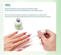 Nailpop 7 en 1 Builder Gel Multicolor Transparente Blanco Rosa Nude 15ml Nail Apex y Fortalecedor de Extensión Gel UV para DIY Salón en Casa. - details 9